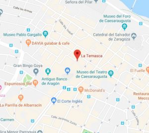 mapa restaurante La Ternasca Zaragoza